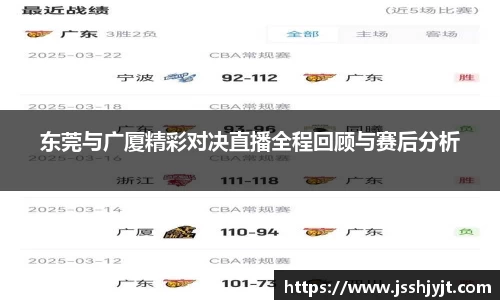东莞与广厦精彩对决直播全程回顾与赛后分析