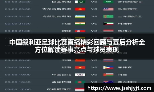 中国叙利亚足球比赛直播精彩回顾与赛后分析全方位解读赛事亮点与球员表现