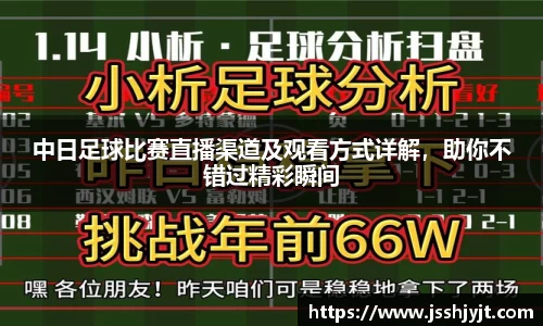 中日足球比赛直播渠道及观看方式详解，助你不错过精彩瞬间