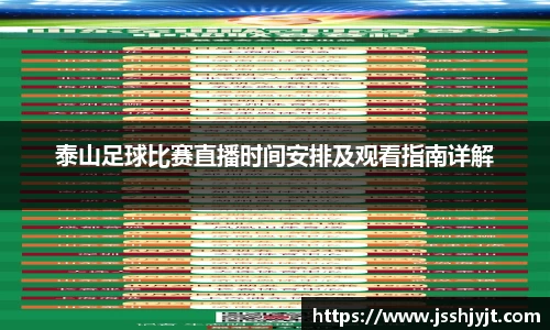 泰山足球比赛直播时间安排及观看指南详解