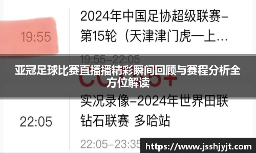 亚冠足球比赛直播播精彩瞬间回顾与赛程分析全方位解读