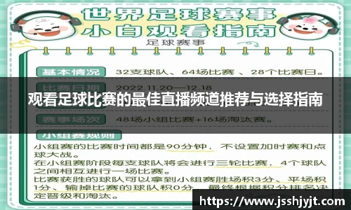 观看足球比赛的最佳直播频道推荐与选择指南