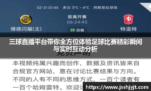 三球直播平台带你全方位体验足球比赛精彩瞬间与实时互动分析