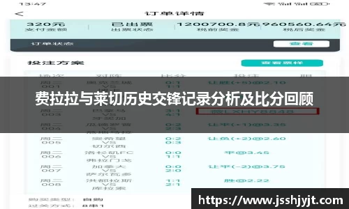 费拉拉与莱切历史交锋记录分析及比分回顾